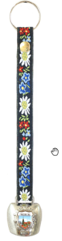 Glocke Bortenband 8x2cm stahl
